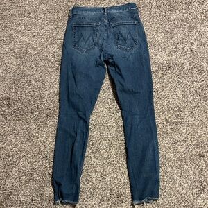 MOTHER Deep Indigo Skinny Jeans